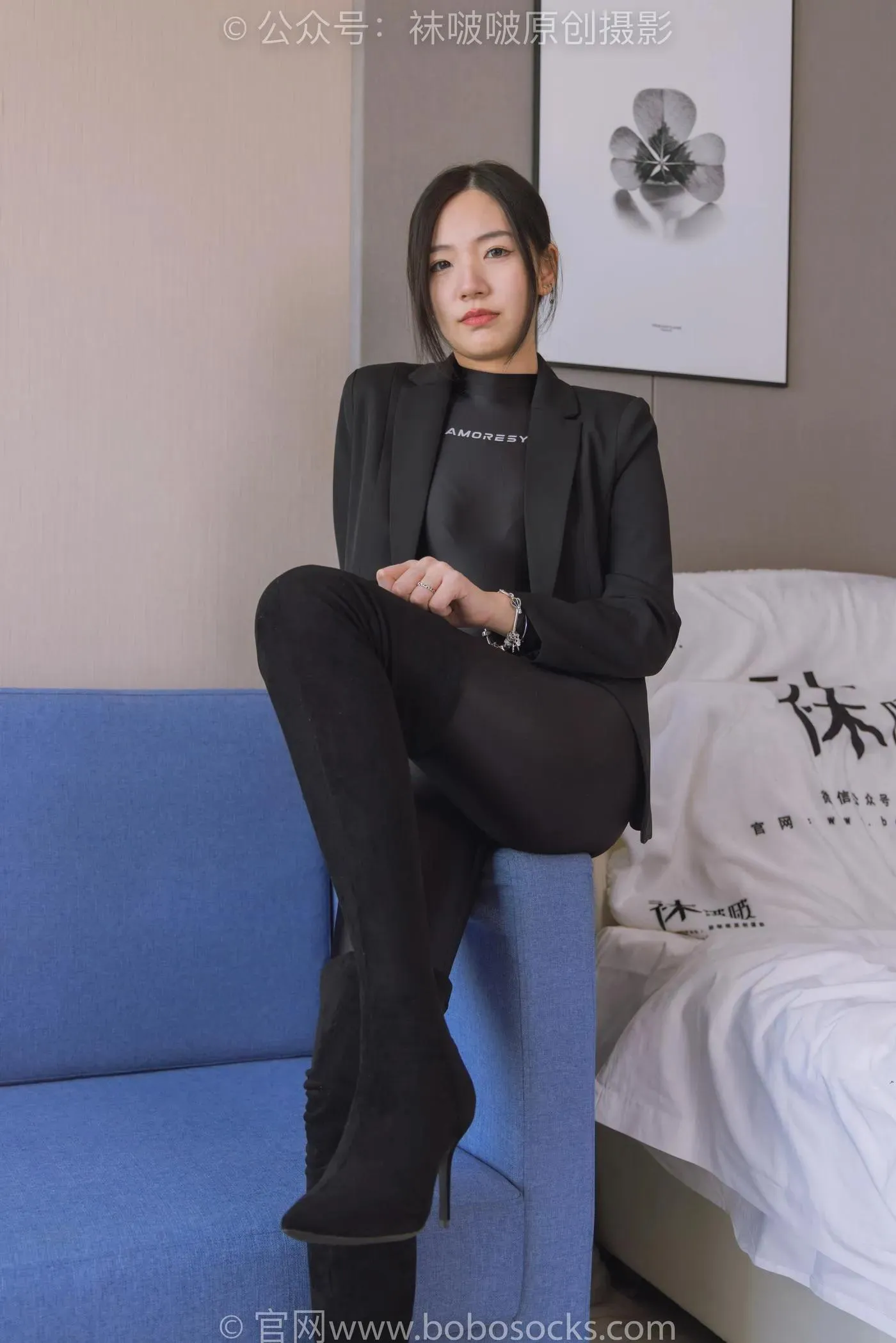 [BoBoSocks袜啵啵]NO.188 小甜豆-连体泳衣、高跟长靴、短肉丝、裸足 [147P]插图5